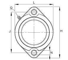 軸承座單元 GLCTE40-TV-FA125.5, 兩孔塑料軸承座,帶偏心鎖圈的外球面球軸承,帶 Corrotect? 涂層,P型密封 軸承座單元 GLCTE40-TV-FA125.5, 兩孔塑料軸承座,帶偏心鎖圈的外球面球軸承,帶 Corrotect? 涂層,P型密封
