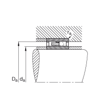 圓柱滾子軸承 NNU4160-M, 浮動軸承，雙列，可分離，帶保持架
