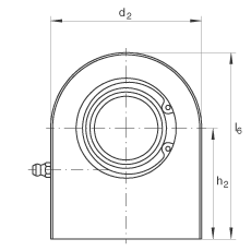 液壓桿端軸承 GF50-DO, 根據(jù) DIN ISO 12 240-4 標(biāo)準(zhǔn)，帶焊接面，需維護(hù)