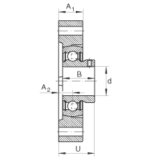 軸承座單元 FLCTEY12, 帶兩個螺栓孔的法蘭的軸承座單元,鑄鐵, 內圈帶平頭螺釘, P 型密封,無再潤滑結構 軸承座單元 FLCTEY12, 帶兩個螺栓孔的法蘭的軸承座單元,鑄鐵, 內圈帶平頭螺釘, P 型密封,無再潤滑結構