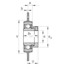 軸承座單元 RA30, 帶三個(gè)/四個(gè)螺栓孔的法蘭的軸承座單元,沖壓鋼板,偏心鎖圈,P型密封 軸承座單元 RA30, 帶三個(gè)/四個(gè)螺栓孔的法蘭的軸承座單元,沖壓鋼板,偏心鎖圈,P型密封